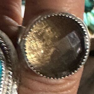 Sterling silver smoky quartz handmaid’s ring